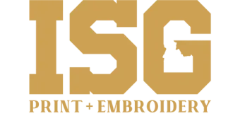 ISG print embroidery logo
